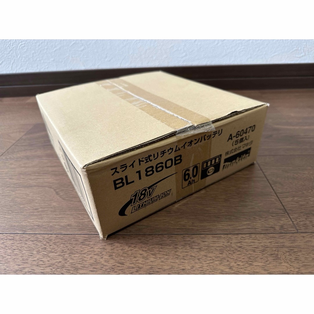 Makita(マキタ)の㈱マキタ  スライド式リチウムイオンバッテリー  BL1860B  5個セット スポーツ/アウトドアの自転車(工具/メンテナンス)の商品写真