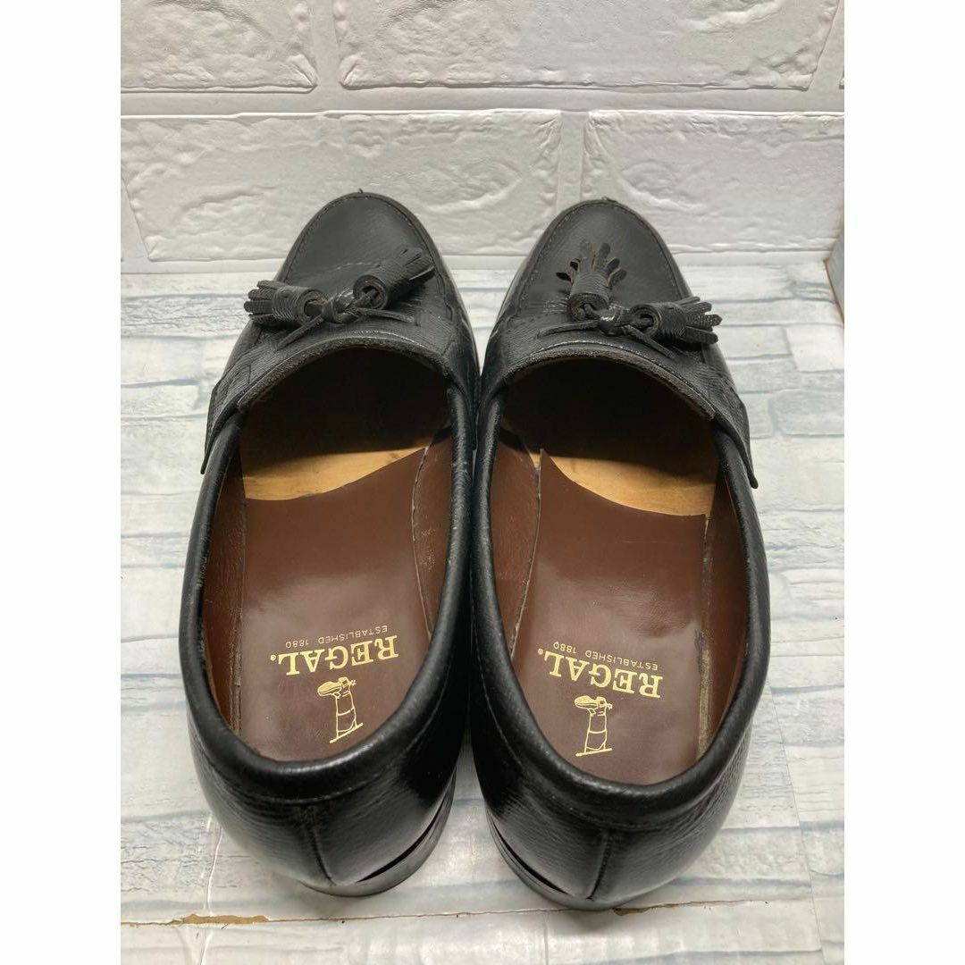REGAL　リーガル　タッセルローファー　シボ革　黒　24.5cm 2017 メンズの靴/シューズ(ドレス/ビジネス)の商品写真