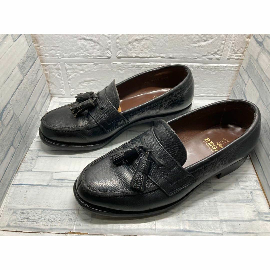 REGAL　リーガル　タッセルローファー　シボ革　黒　24.5cm 2017 メンズの靴/シューズ(ドレス/ビジネス)の商品写真