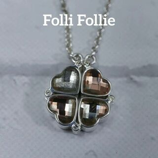 Folli Follie - 【匿名配送】 フォリフォリ ネックレス シルバー クローバー 2WAY 2
