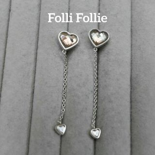 Folli Follie - 【匿名配送】 フォリフォリ ピアス シルバー ハート ストーン 磁石