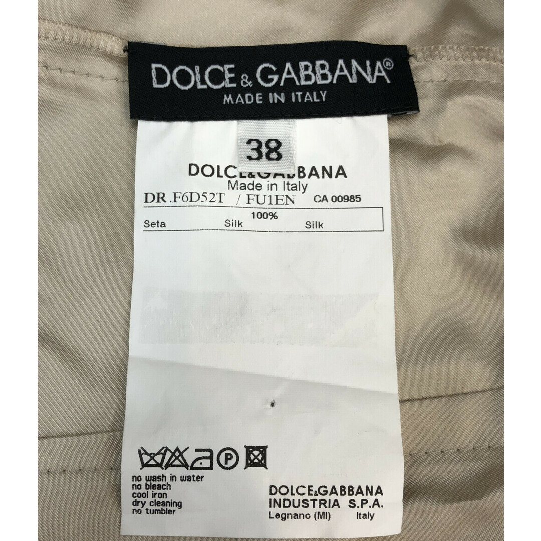 DOLCE&GABBANA(ドルチェアンドガッバーナ)の美品 ドルチェアンドガッバーナ シルクノースリーブワンピース レディース 38 レディースのトップス(ベスト/ジレ)の商品写真