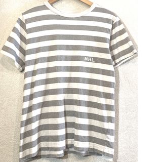 MARGARET HOWELL - MHL.★Tシャツ★ロゴデザイン★マーガレットハウエル★定価12,000円★白灰