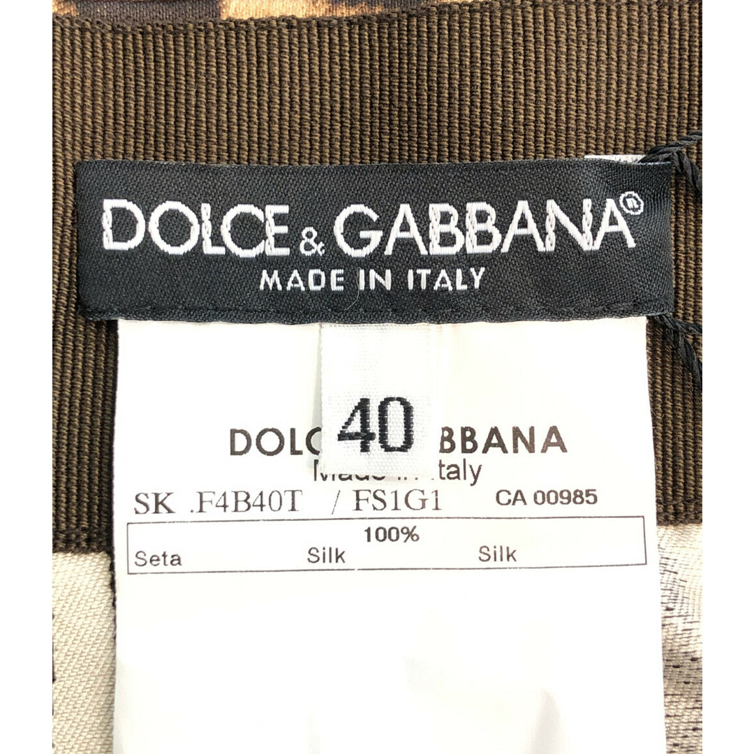 DOLCE&GABBANA(ドルチェアンドガッバーナ)の美品 ドルチェアンドガッバーナ タイトスカート レオパード柄 レディース 40 レディースのスカート(その他)の商品写真