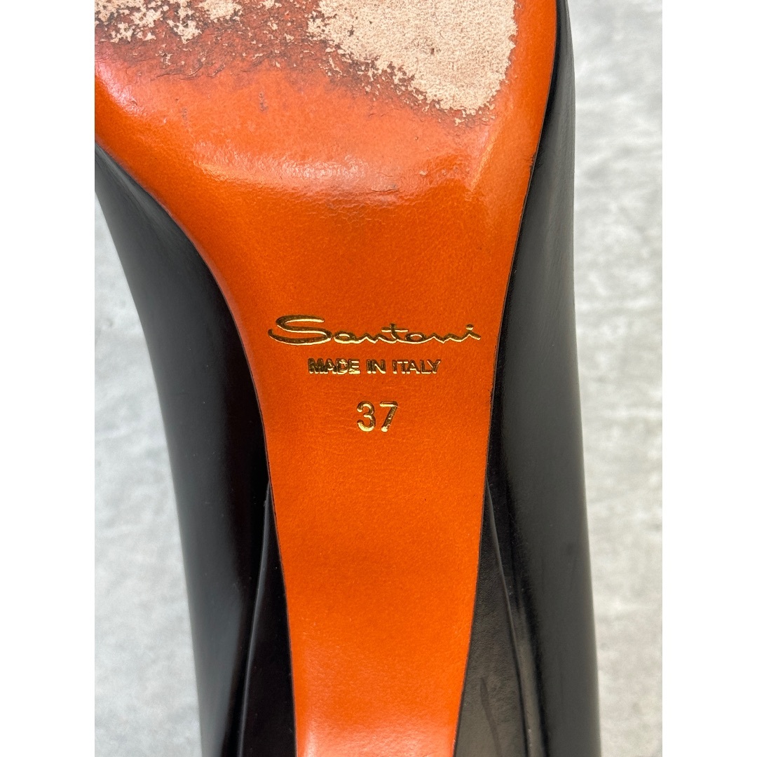 Santoni(サントーニ)のサントーニ ハイヒール パンプス ブラック 37 Santoni ポインテッド レディースの靴/シューズ(ハイヒール/パンプス)の商品写真