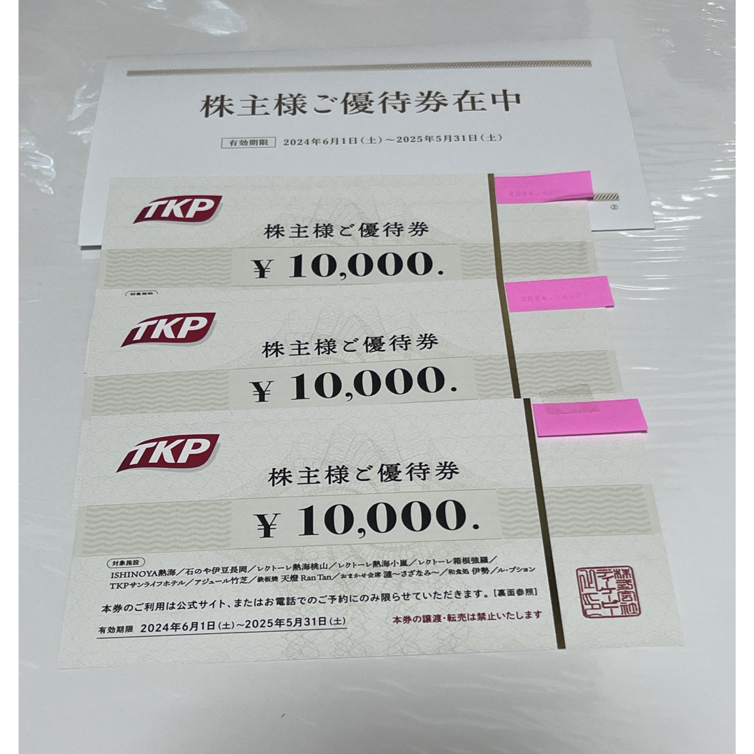 （株）TKP株主優待券 チケットの優待券/割引券(その他)の商品写真