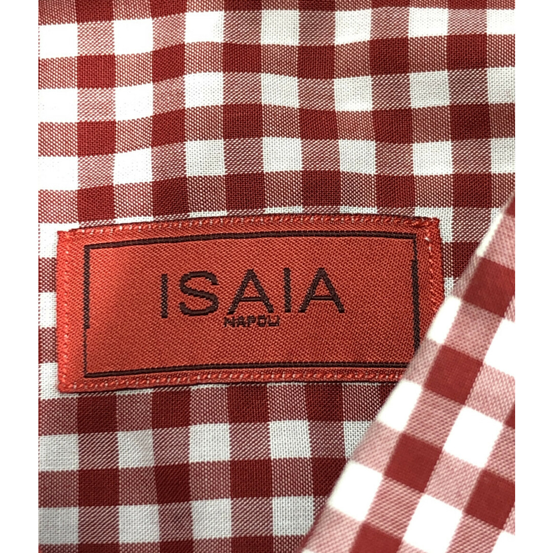 美品  ISAIA 長袖シャツ ギンガムチェック柄    メンズ メンズのトップス(シャツ)の商品写真