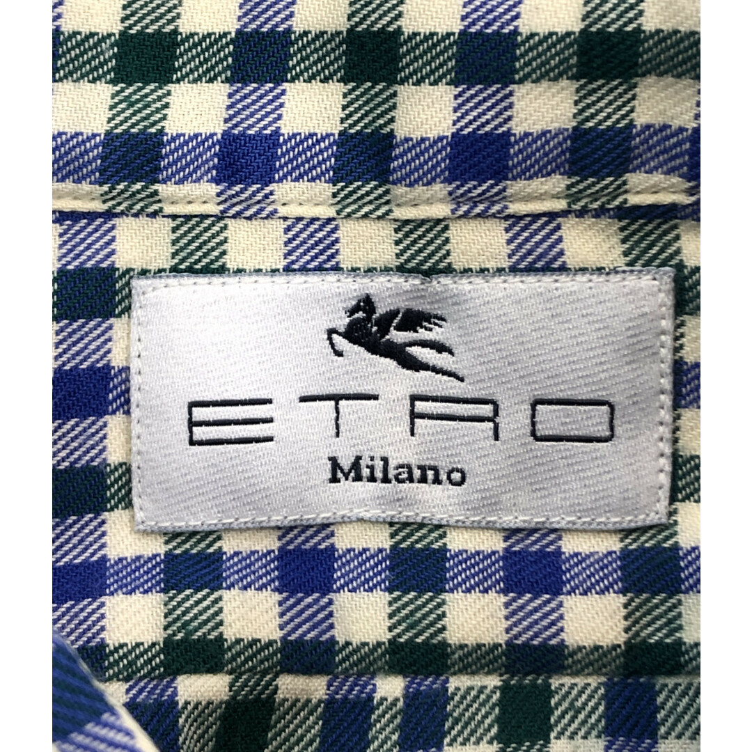 ETRO(エトロ)のエトロ ETRO 長袖ギンガムチェックシャツ    メンズ メンズのトップス(シャツ)の商品写真