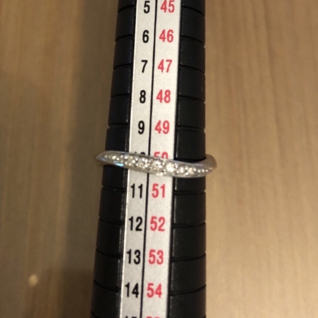 4℃(ヨンドシー)の美品 4°C k10 WG ダイヤモンド リング 10号 ✨ 指輪 レディースのアクセサリー(リング(指輪))の商品写真
