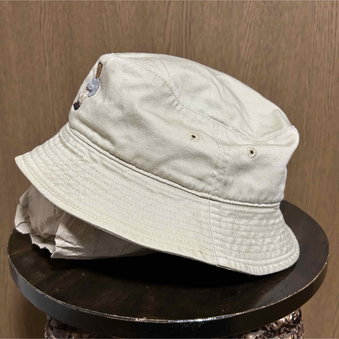 POLO RALPH LAUREN(ポロラルフローレン)のポロbyラルフローレン ポロベア古着バケットハット サファリハット ベージュ M レディースの帽子(ハット)の商品写真