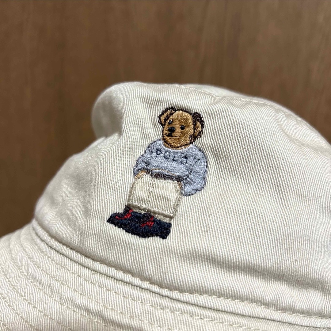 POLO RALPH LAUREN(ポロラルフローレン)のポロbyラルフローレン ポロベア古着バケットハット サファリハット ベージュ M レディースの帽子(ハット)の商品写真