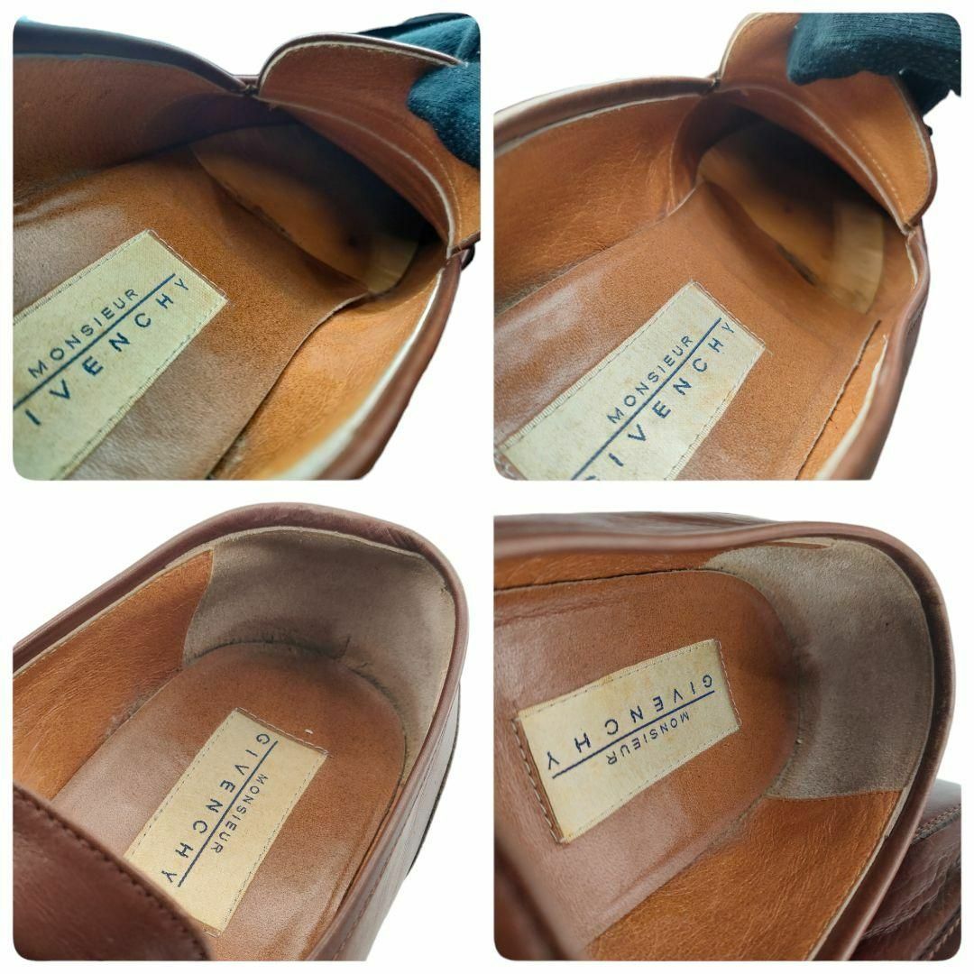 ジバンシー ドレスシューズ ローファー 革靴 レザー タッセル ブラウン メンズの靴/シューズ(ブーツ)の商品写真