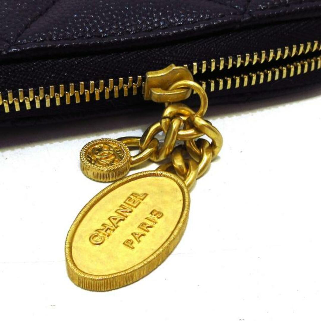 CHANEL(シャネル)のCHANEL(シャネル) クラッチバッグ美品  マトラッセ AP3552 黒 ヴィンテージゴールド金具 キャビアスキン レディースのバッグ(クラッチバッグ)の商品写真