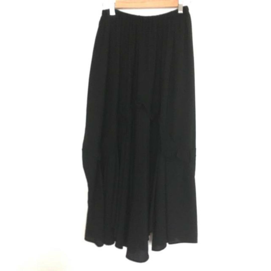 ENFOLD(エンフォルド)のENFOLD(エンフォルド) ロングスカート サイズ38 M レディース - 黒 フリル ポリエステル レディースのスカート(ロングスカート)の商品写真