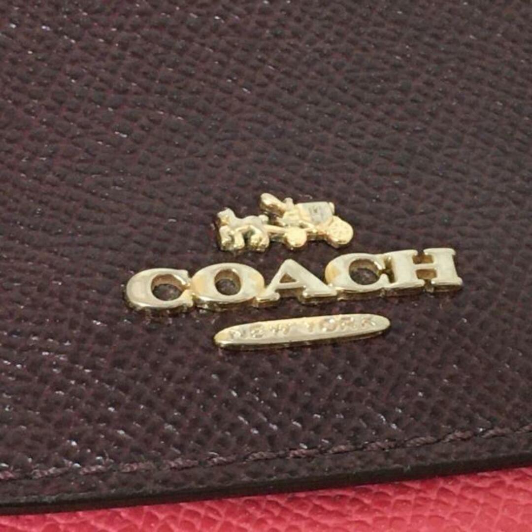 COACH(コーチ)のCOACH(コーチ) 長財布 - F56492 ダークブラウン×ピンク レザー レディースのファッション小物(財布)の商品写真