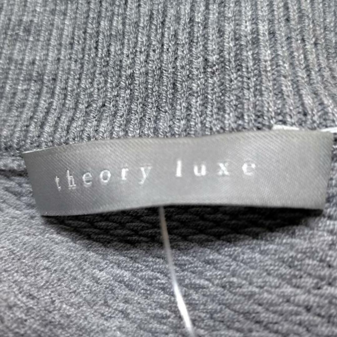 Theory luxe(セオリーリュクス)のtheory luxe(セオリーリュクス) トレーナー サイズ38 M レディース美品  - グレー 長袖 レディースのトップス(トレーナー/スウェット)の商品写真