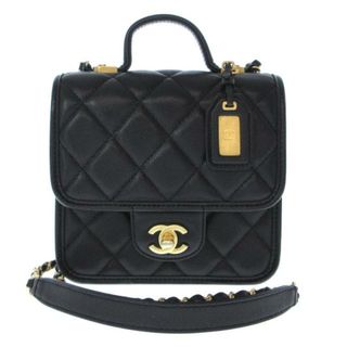 シャネル(CHANEL)のCHANEL(シャネル) ショルダーバッグ レディース マトラッセ/スモール トップハンドル フラップ バッグ AS3652/B09173/94305 黒 チェーンショルダー/ヴィンテージゴールド金具/2WAY グレインドカーフスキン(ショルダーバッグ)