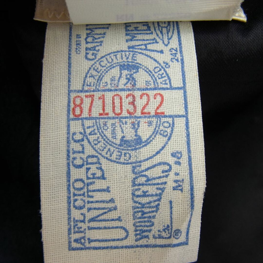 ヴィンテージ vintage ジャケット ヴィンテージ UNITED WORKERS GARMENT AMERICA ユニオンチケット ファー コート ジャケット ネイビー系 9/10【中古】 メンズのジャケット/アウター(その他)の商品写真