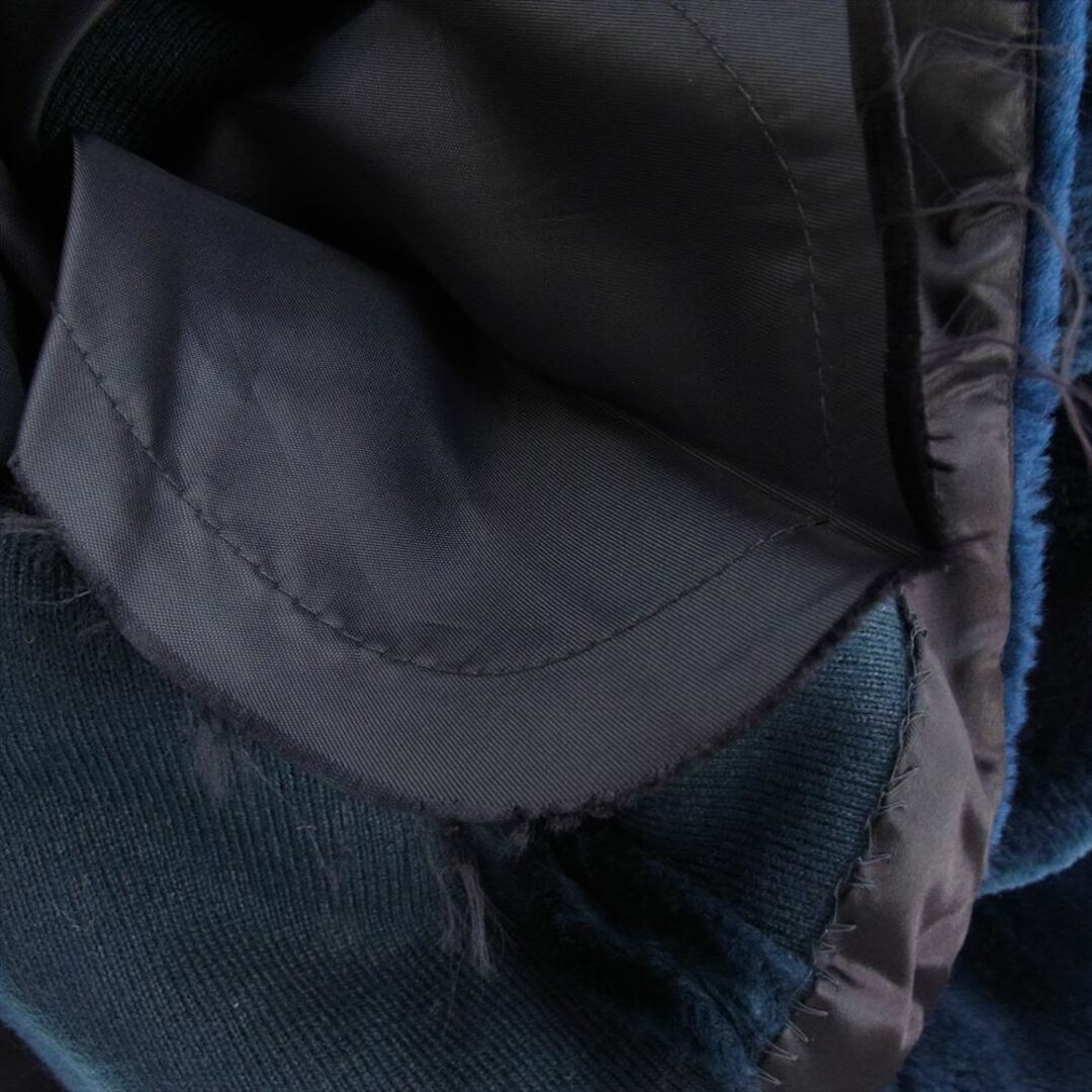 ヴィンテージ vintage ジャケット ヴィンテージ UNITED WORKERS GARMENT AMERICA ユニオンチケット ファー コート ジャケット ネイビー系 9/10【中古】 メンズのジャケット/アウター(その他)の商品写真