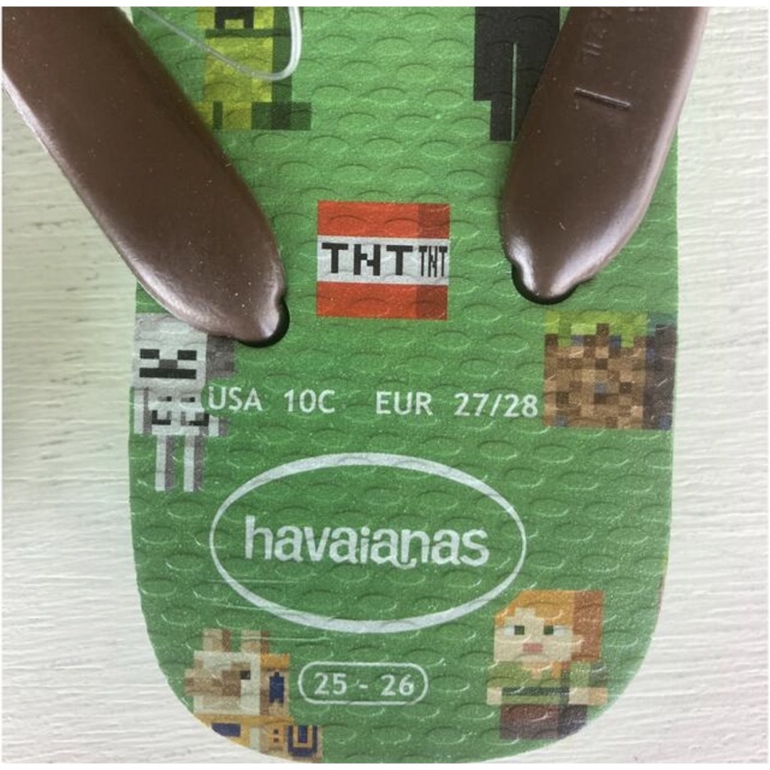 havaianas(ハワイアナス)の新品　マインクラフト　ハワイアナス　サンダル　ビーチサンダル　16cm キッズ/ベビー/マタニティのキッズ靴/シューズ(15cm~)(サンダル)の商品写真