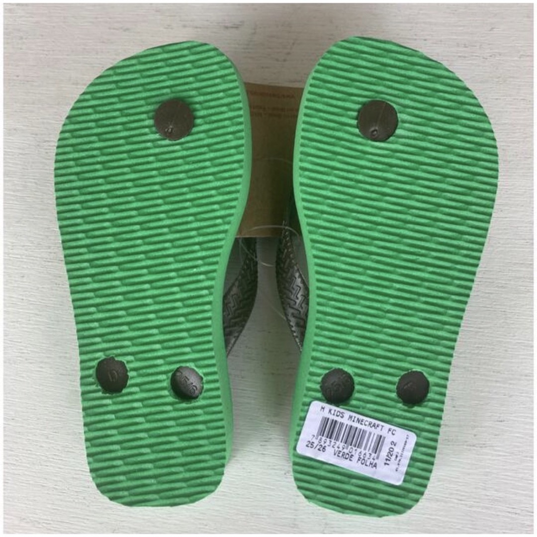 havaianas(ハワイアナス)の新品　マインクラフト　ハワイアナス　サンダル　ビーチサンダル　16cm キッズ/ベビー/マタニティのキッズ靴/シューズ(15cm~)(サンダル)の商品写真