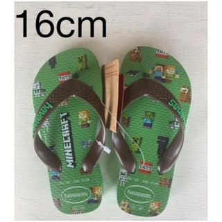 havaianas - 新品　マインクラフト　ハワイアナス　サンダル　ビーチサンダル　16cm