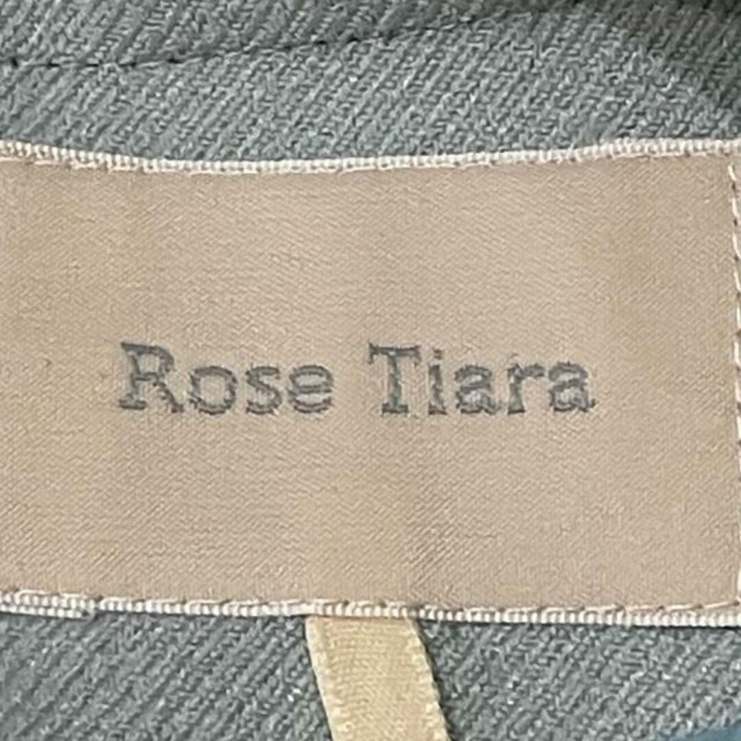 Rose Tiara(ローズティアラ)のRose Tiara(ローズティアラ) ワンピース サイズ46 XL レディース美品  - ライトグリーン クルーネック/長袖/ロング/リボン レディースのワンピース(その他)の商品写真