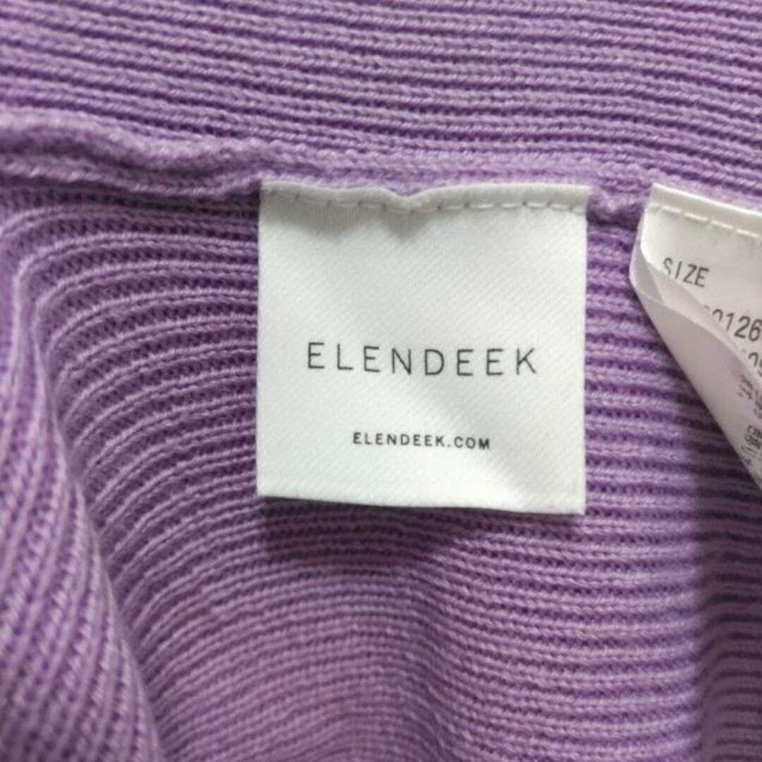 ELENDEEK(エレンディーク) 長袖セーター サイズF レディース美品  - ライトパープル ハイネック レディースのトップス(ニット/セーター)の商品写真