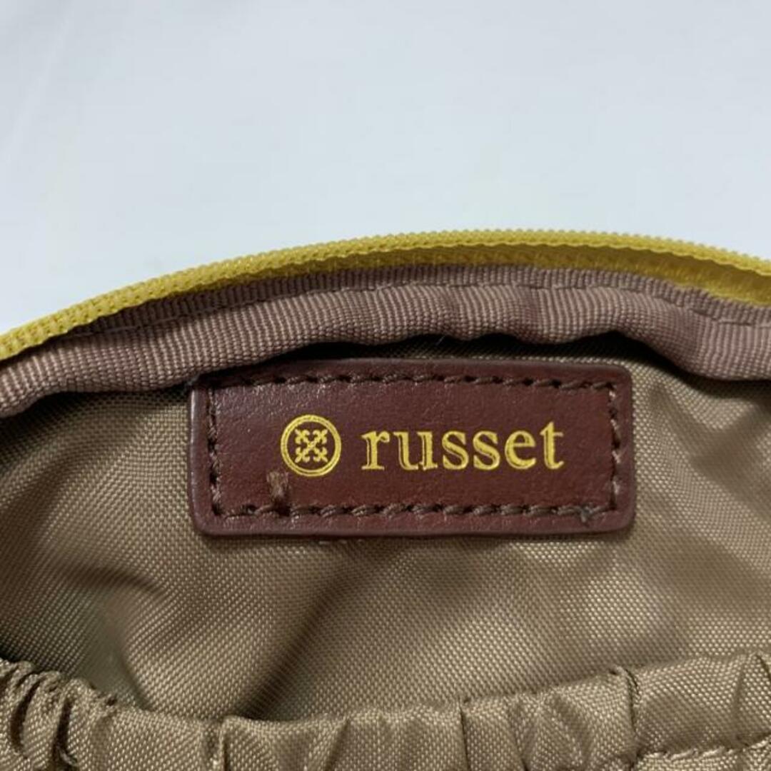 Russet(ラシット)のrusset(ラシット) ポーチ美品  - イエローグリーン×ライトパープル ジャガード レディースのファッション小物(ポーチ)の商品写真