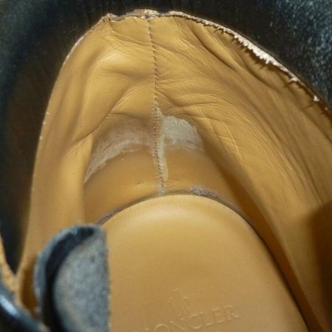 MONCLER(モンクレール)のMONCLER(モンクレール) ショートブーツ 42 メンズ - 黒 レザー メンズの靴/シューズ(ブーツ)の商品写真