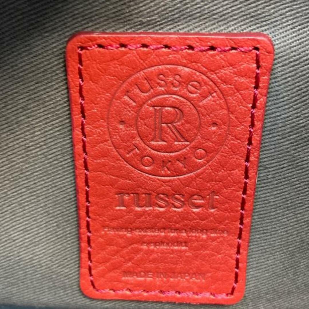 Russet(ラシット)のrusset(ラシット) ショルダーバッグ - ダークネイビー×レッド ナイロン×レザー レディースのバッグ(ショルダーバッグ)の商品写真
