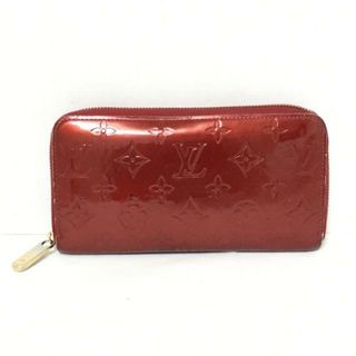 ルイヴィトン(LOUIS VUITTON)のLOUIS VUITTON(ルイヴィトン) 長財布 モノグラムヴェルニ ジッピーウォレット M91536 ルージュフォーヴィスト パテントレザー（モノグラムの型押し）(財布)