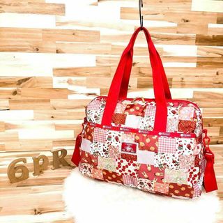 LeSportsac - 【レスポートサック×ピンクハウス】限定コラボ ボストンバッグ パッチワーク 赤