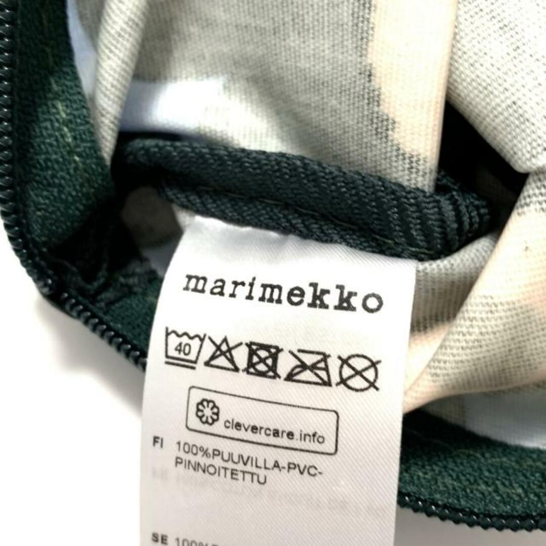 marimekko(マリメッコ)のmarimekko(マリメッコ) ポーチ美品  - ライトブルー×ダークグリーン×カーキ ウニッコ キャンバス レディースのファッション小物(ポーチ)の商品写真