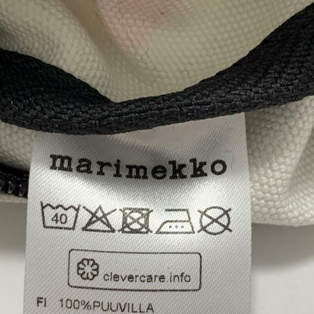 marimekko(マリメッコ)のmarimekko(マリメッコ) ポーチ美品  - ブルーグリーン×黒×マルチ ウニッコ キャンバス レディースのファッション小物(ポーチ)の商品写真
