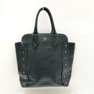 ヴィヴィアンウエストウッド(Vivienne Westwood)のVivienneWestwood(ヴィヴィアンウエストウッド) トートバッグ - 黒 スタッズ/オーブ レザー(トートバッグ)