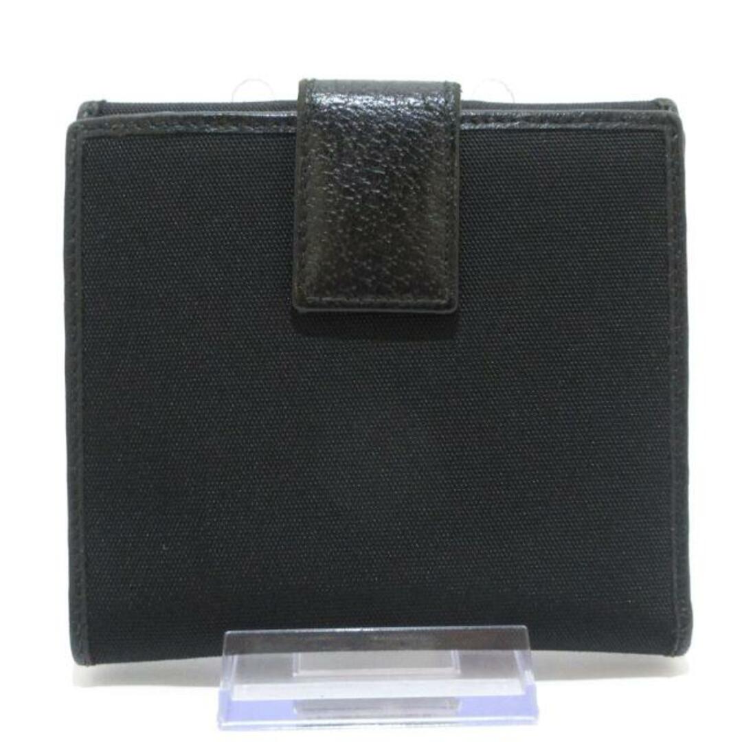 Gucci(グッチ)のGUCCI(グッチ) Wホック財布 - 146195 黒×グリーン ナイロン×レザー レディースのファッション小物(財布)の商品写真