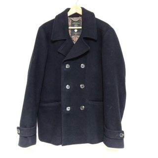 スコッチアンドソーダ(SCOTCH & SODA)のSCOTCH&SODA(スコッチアンドソーダ) Pコート サイズM メンズ - ダークネイビー 長袖/中綿/冬(ピーコート)