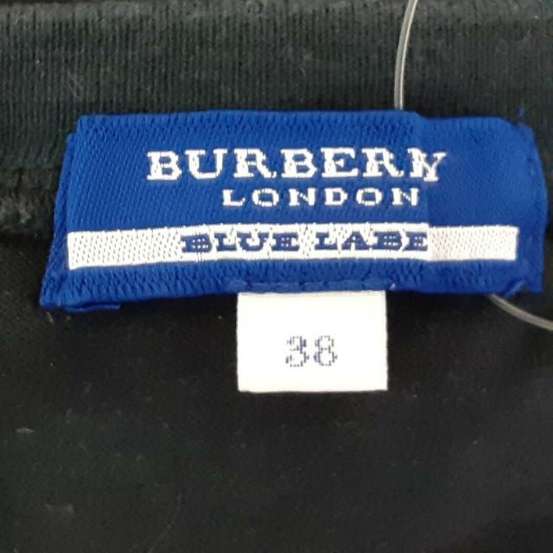 BURBERRY BLUE LABEL(バーバリーブルーレーベル)のBurberry Blue Label(バーバリーブルーレーベル) 半袖Tシャツ サイズ38 M レディース美品  - 黒×白×ピンク クルーネック レディースのトップス(Tシャツ(半袖/袖なし))の商品写真