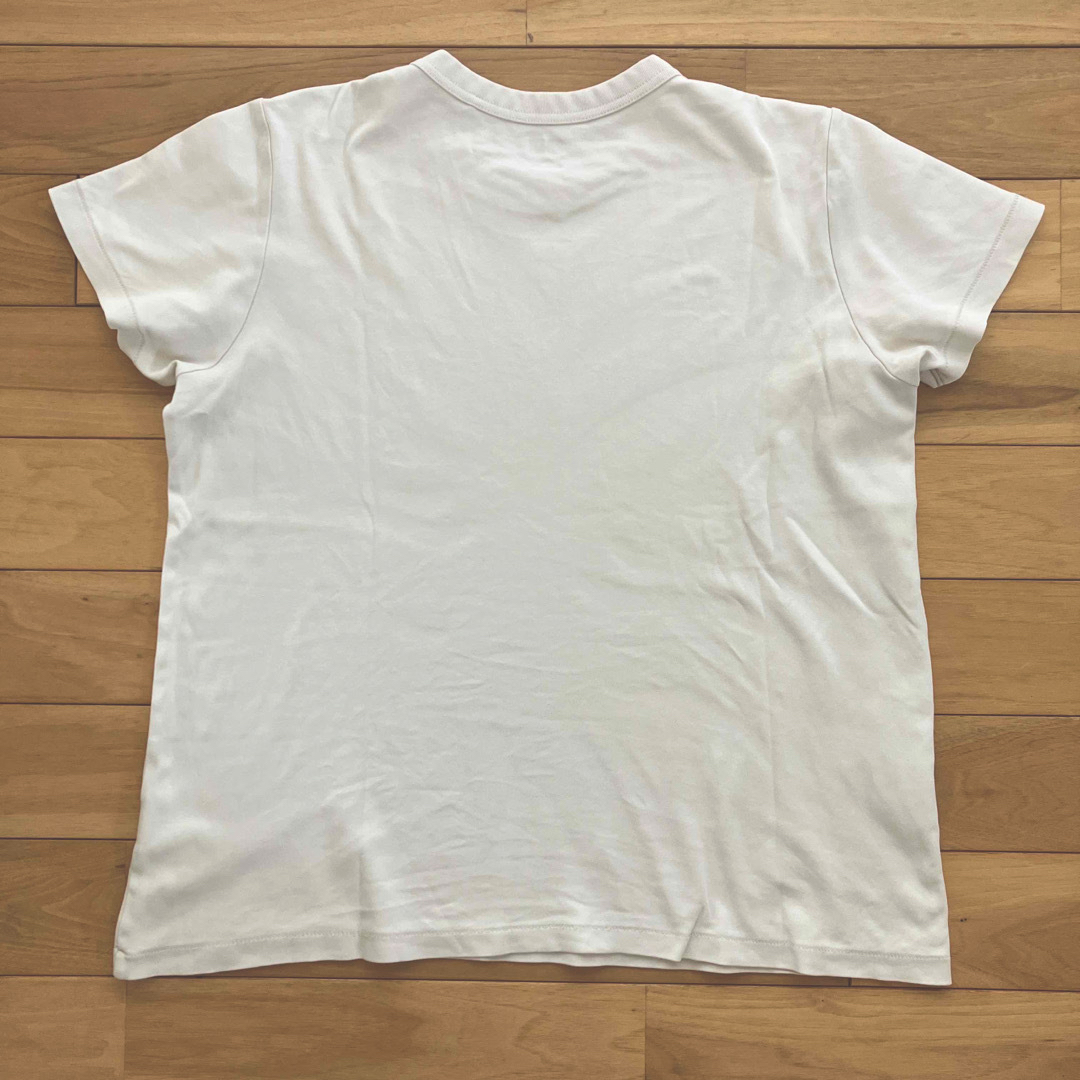 UNIQLO(ユニクロ)の白T★イエベ★ナチュラル色★ユニクロU★クルーネックTシャツ★XL★1点 レディースのトップス(Tシャツ(半袖/袖なし))の商品写真