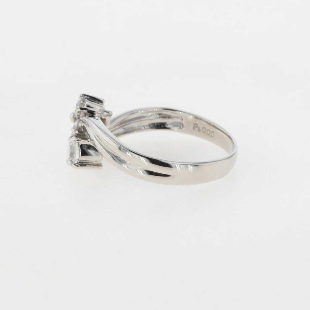 メレダイヤ デザインリング 14号 Pt900 【中古】 レディースのアクセサリー(リング(指輪))の商品写真