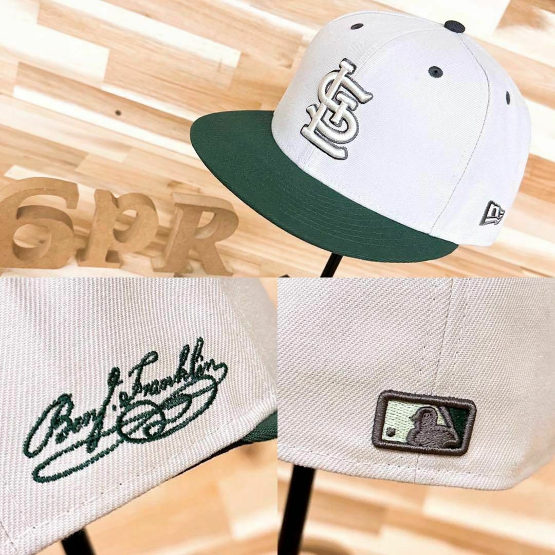 NEW ERA(ニューエラー)のレア【ニューエラ×カージナルス】限定モデル 100ドル キャップ ベージュ×緑 メンズの帽子(キャップ)の商品写真