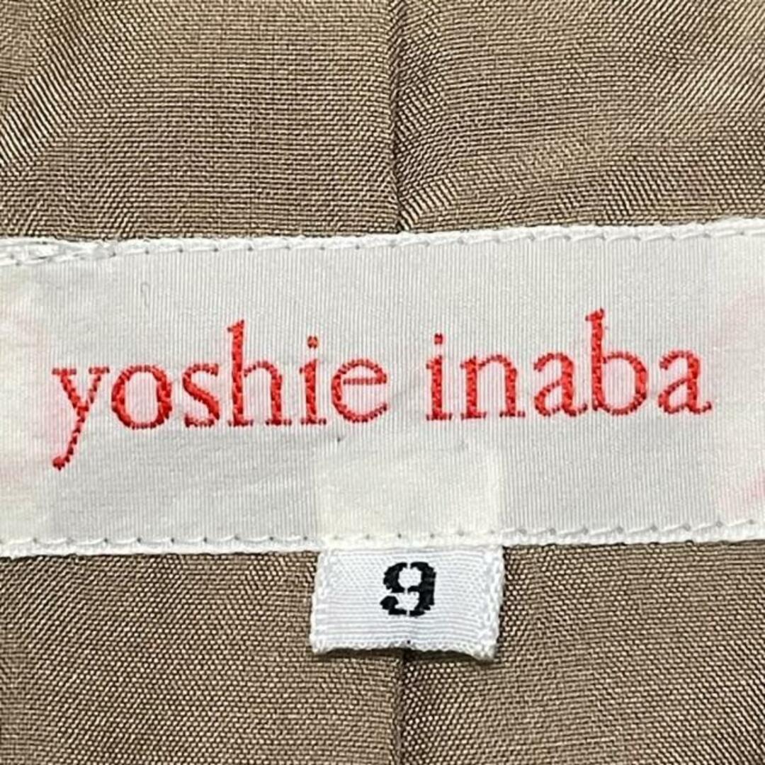 YOSHIE INABA(ヨシエイナバ) スカートスーツ レディース - ブラウン レディースのフォーマル/ドレス(スーツ)の商品写真