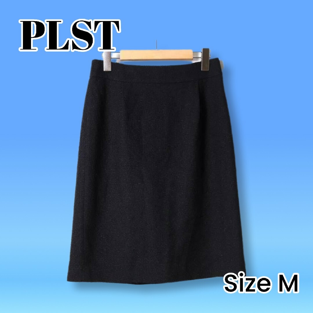 PLST(プラステ)のPLST　プラステ　タイトスカート　黒　Size M レディースのスカート(ひざ丈スカート)の商品写真