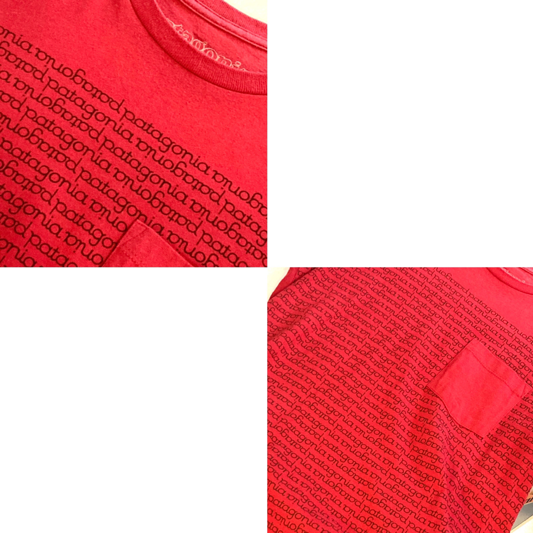 patagonia(パタゴニア)のPatagonia★Tシャツ★オーガニックコットン★USA製★パタゴニア★赤 メンズのトップス(Tシャツ/カットソー(半袖/袖なし))の商品写真