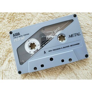 【激タイムセール】使用済みカセットテープ 【メタル】 AXIA 60分 爪有り(その他)