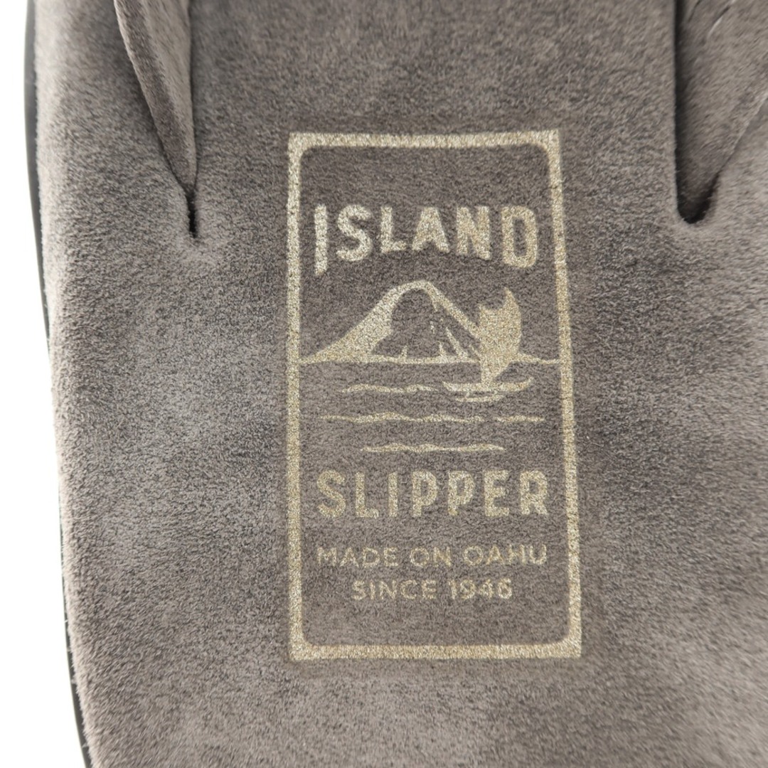 ISLAND SLIPPER(アイランドスリッパ)の【中古】【未使用】アイランドスリッパ ISLAND SLIPPER スエード トングサンダル グレー【サイズ7】【メンズ】 メンズの靴/シューズ(サンダル)の商品写真