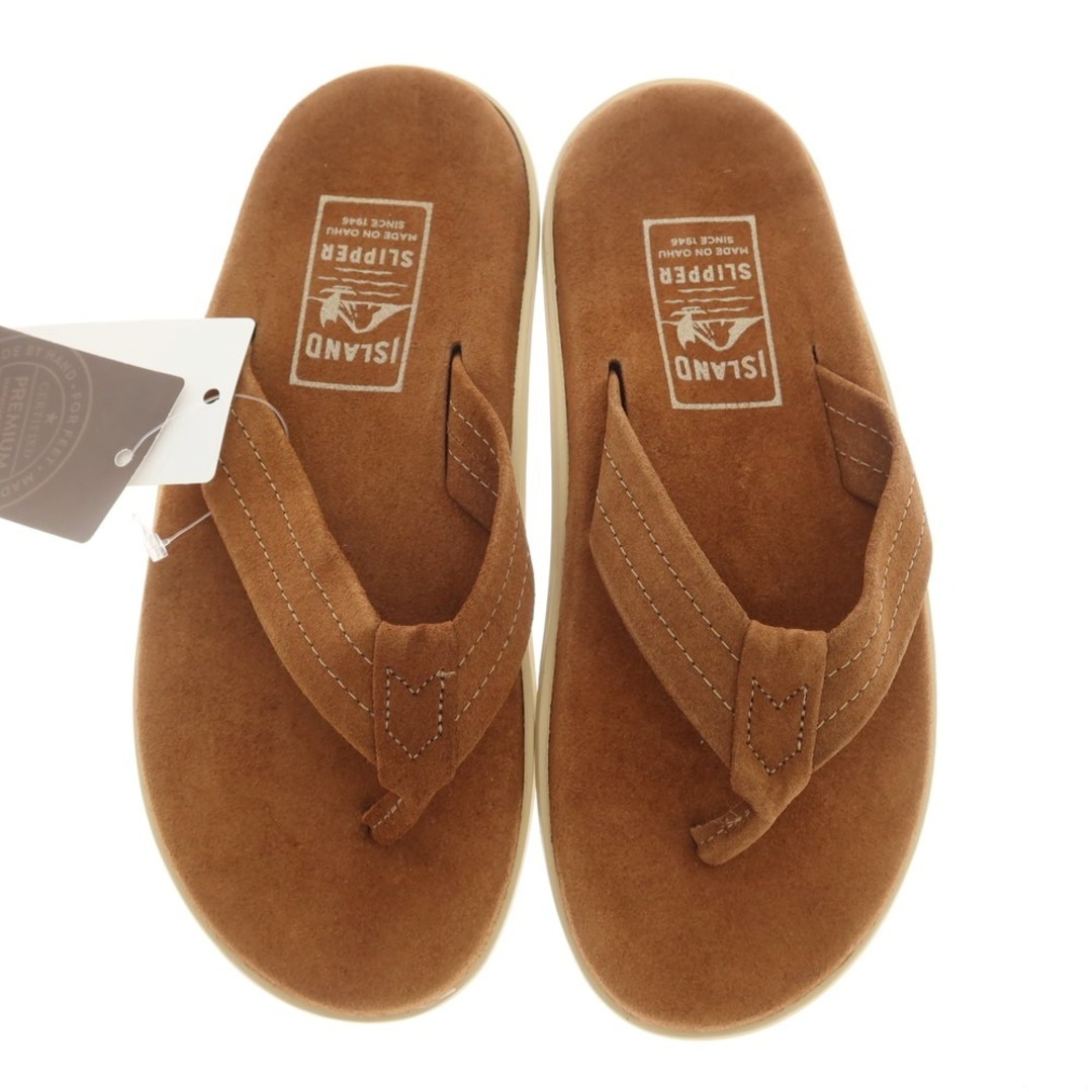 ISLAND SLIPPER(アイランドスリッパ)の【中古】【未使用】アイランドスリッパ ISLAND SLIPPER スエード トングサンダル ブラウン【サイズ7】【メンズ】 メンズの靴/シューズ(サンダル)の商品写真