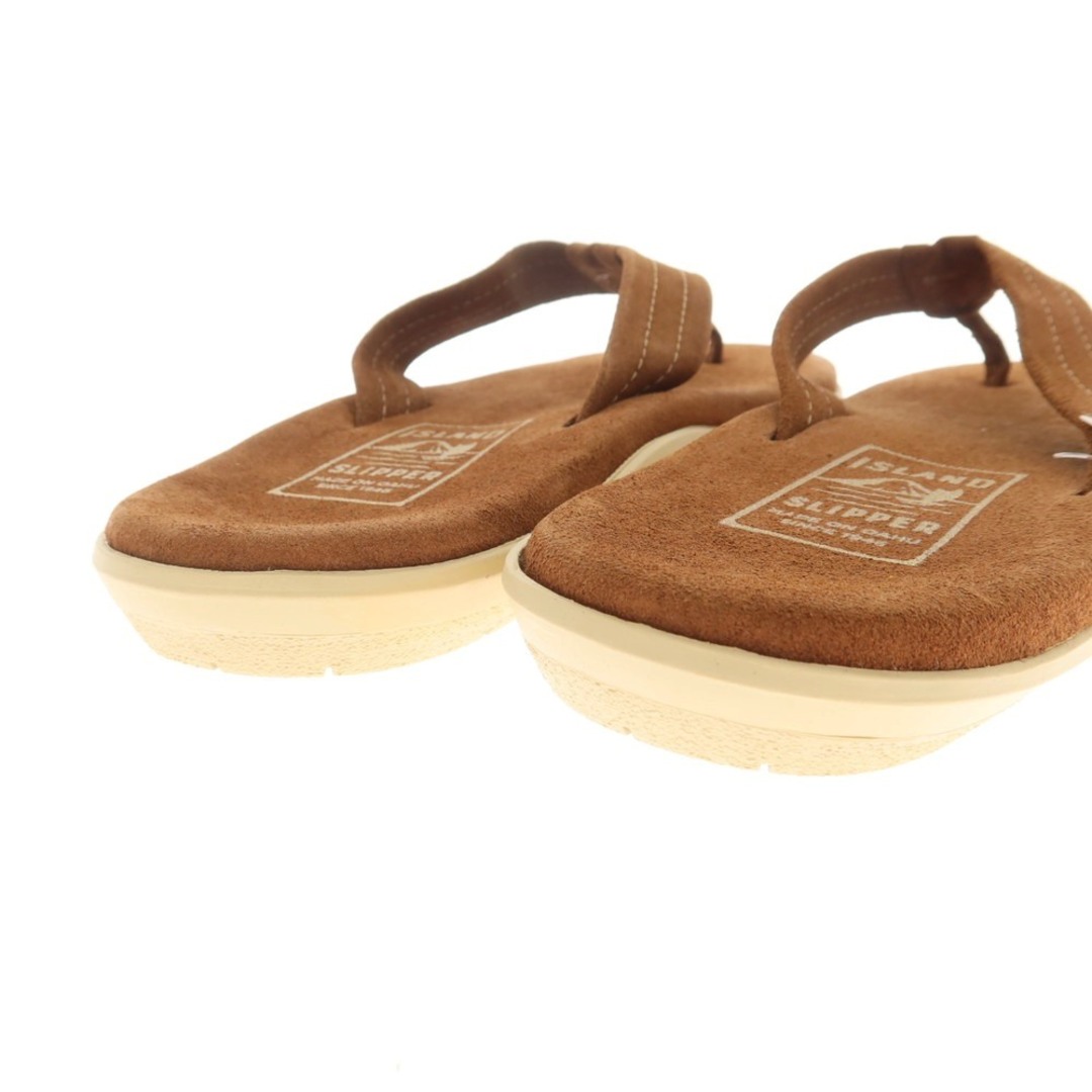 ISLAND SLIPPER(アイランドスリッパ)の【中古】【未使用】アイランドスリッパ ISLAND SLIPPER スエード トングサンダル ブラウン【サイズ7】【メンズ】 メンズの靴/シューズ(サンダル)の商品写真