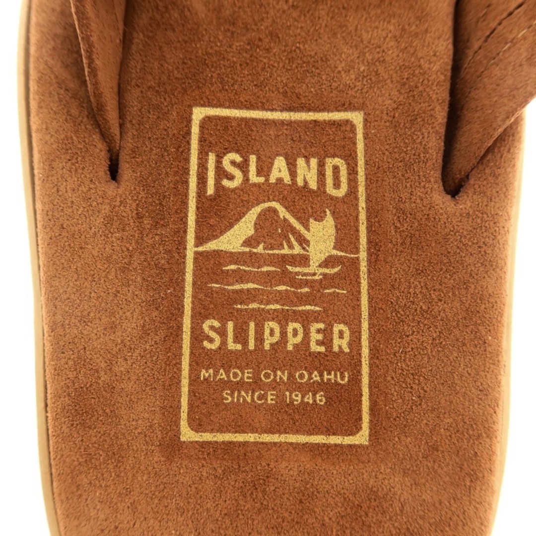 ISLAND SLIPPER(アイランドスリッパ)の【中古】【未使用】アイランドスリッパ ISLAND SLIPPER スエード トングサンダル ブラウン【サイズ8】【メンズ】 メンズの靴/シューズ(サンダル)の商品写真